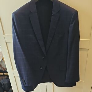 Hugo Boss Medium Blue Check Blazer 44R